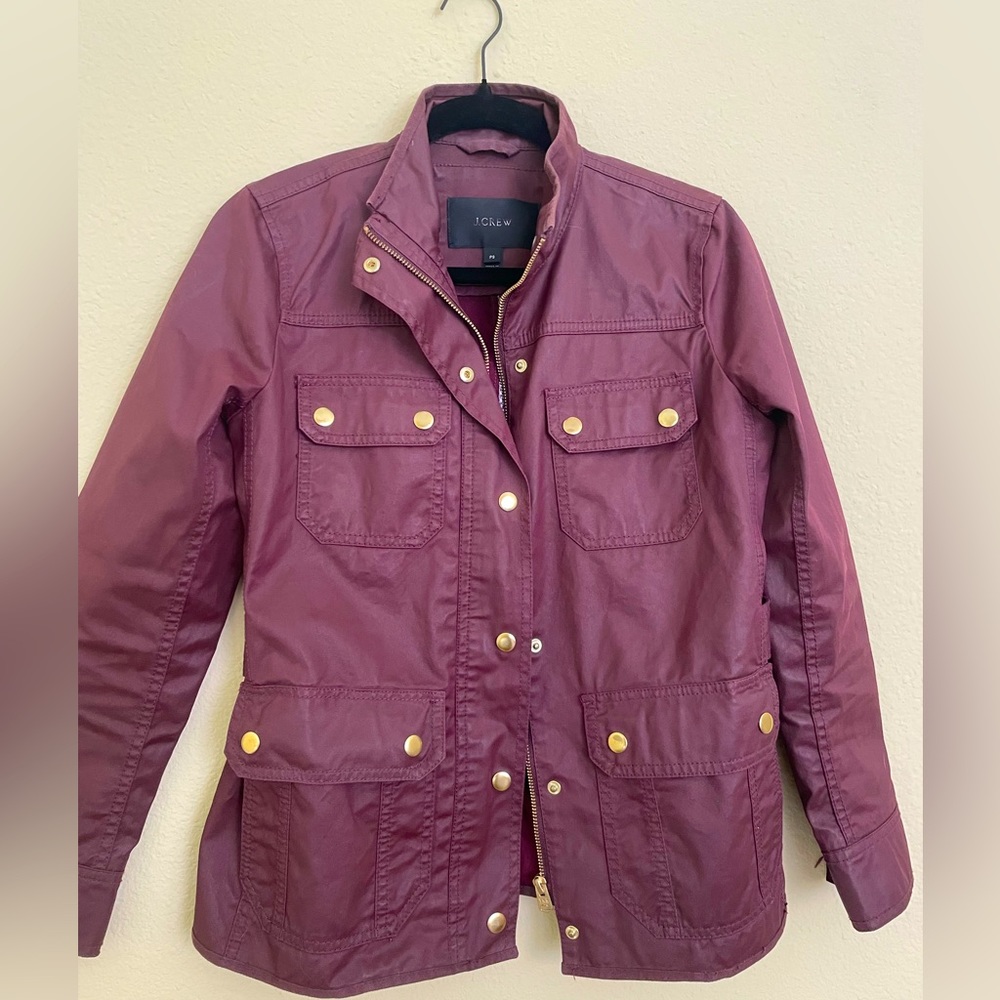 J Crew waxed cotton jacket